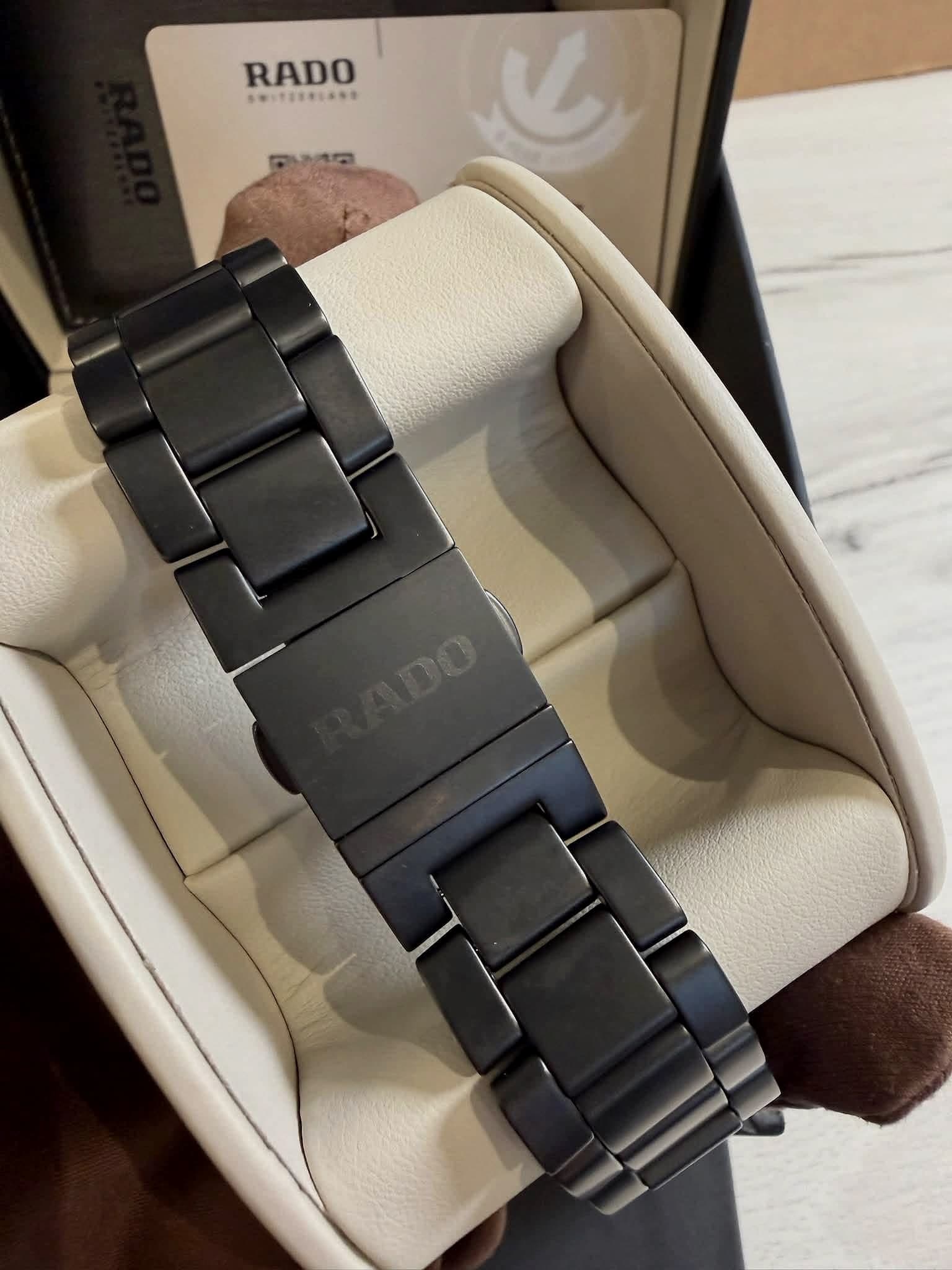 Rado Captain Cook High-Tech Ceramic Skeleton matte black ceramic bracelet and clasp